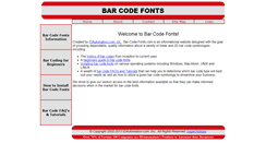Desktop Screenshot of bar-code-fonts.com